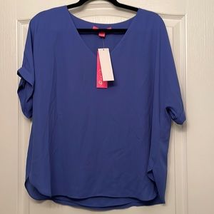 Lilly Pulitzer casden short sleeve blouse